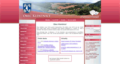 Desktop Screenshot of klentnice.cz